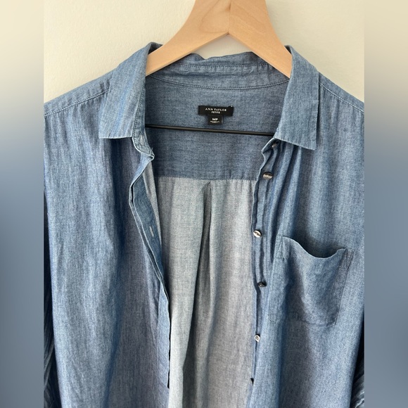 Ann Taylor Chic & Soft Denim Shirt - Picture 3 of 4